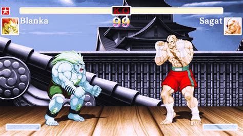 Blanka Vs Sagat Hardest Street Fighter 2 Youtube