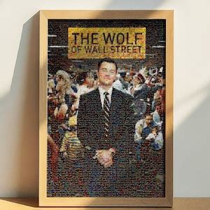 The Wolf of Wall Street Poster Photomosaic Digital Download Unique Movie Poster Art - Etsy