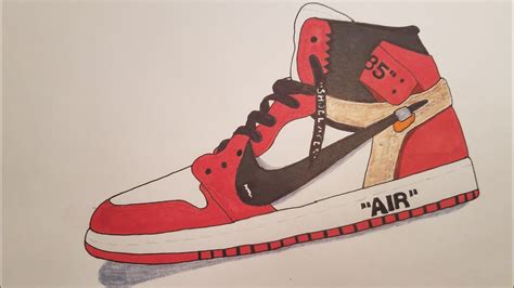 Air Jordan 1 Drawing at PaintingValley.com | Explore collection of Air ...