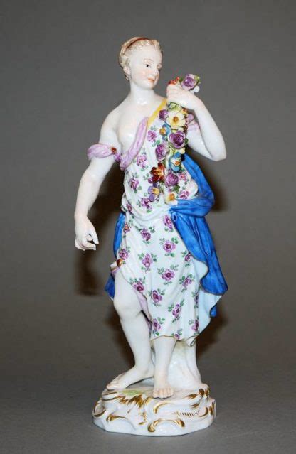 0837 Allegorie des Frühlings Porzellanplastik Kgl Meissen um 1900