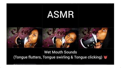 [asmr] Wet Mouth Sounds 👄 💦 Tongue Flutters Tongue Swirling And Tongue