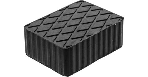 Gumová podložka, pro zvedací plošiny, 160 x 120 x 60 mm | eshop.fortica.cz