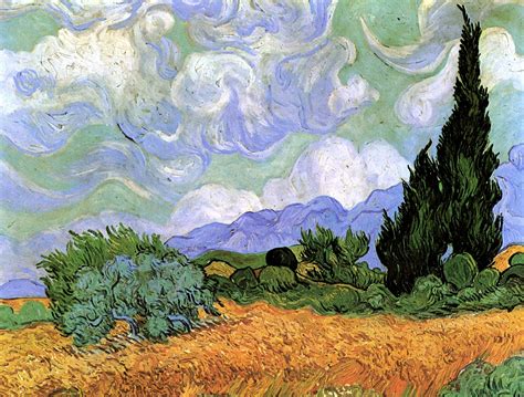 Free download | HD wallpaper: Vincent van Gogh, Wheat Field, with ...