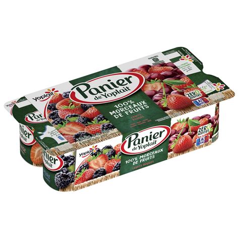 Yaourt Aux Fruits Rouges Fraise M Re Cerise Panier De Yoplait Fruits