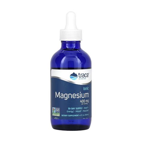 Ионизированный магний Trace Minerals Ionic Magnesium 400 мг, в каплях ...