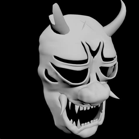 3D Mask Hannya TurboSquid 1304523