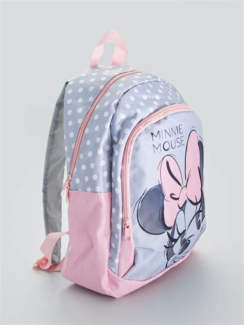 Sac Dos Minnie Mouse Gris Rose Kiabi