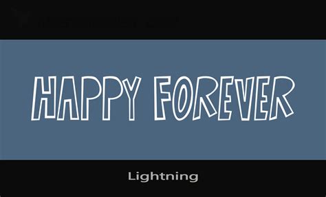 Lightning Regular Font by TitanVex | mostfont.com