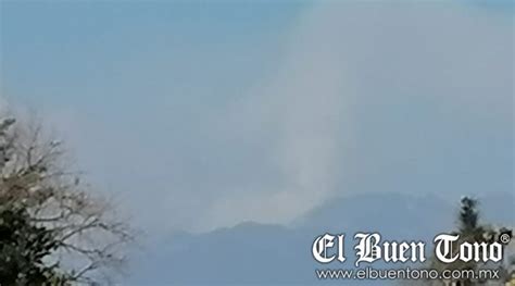 Se registra incendio en las faldas del Volcán Pico de Orizaba El Buen