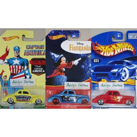 Jual Hotwheels Hot Wheels Ford Coupe Edisi Captain America Case No First Editions Star