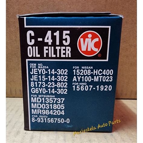 Original Vic Oil Filter C Mitsubishi Mirage Lancer Xpander