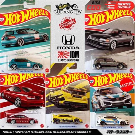 Jual HOT WHEELS HONDA CIVIC SERIES GDG44 Si Kota Depok GUDANG HW Tokopedia
