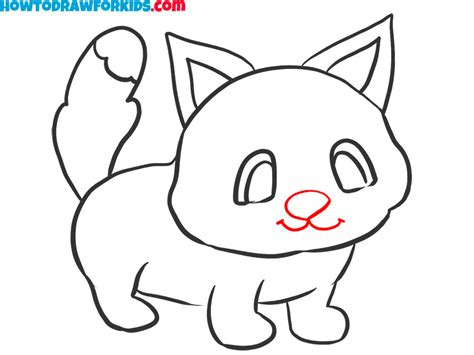 How to Draw a Cartoon Cat - Easy Drawing Tutorial For Kids