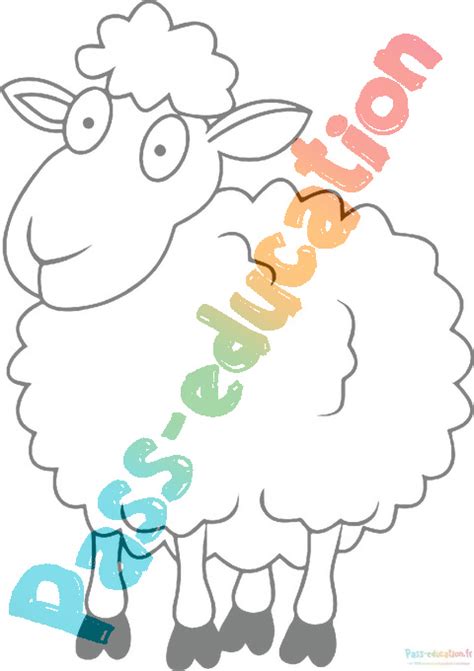 Coloriage mouton gratuit dessins à imprimer et colorier pour enfants