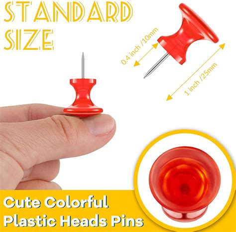 Pieces Jumbo Giant Large Push Pins Inch Standard Thumb Tacks