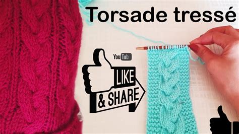 COMMENT TRICOTER UNE TORSADE TRESSE ALTERNE TRÈS FACILE YouTube