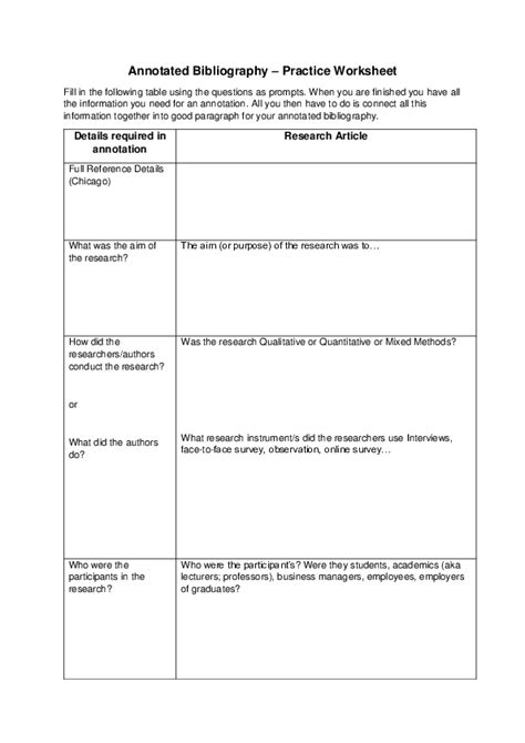 Free Bibliography Worksheet Download Free Bibliography Worksheet Png