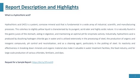 Ppt Hydrochloric Acid Manufacturing Plant Project Report