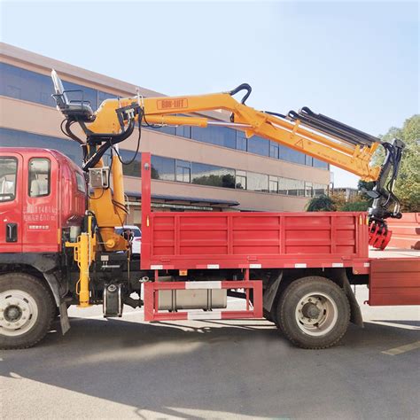 3t 4t 5t Folding Hydraulic Pickup Truck Crane Manipulator Small Crane