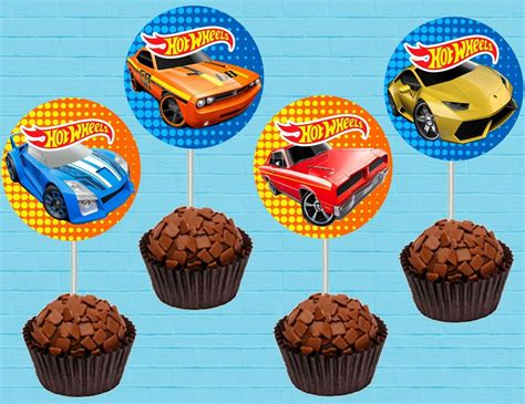 Topper Para Docinhos Hot Wheels Elo Produtos Especiais