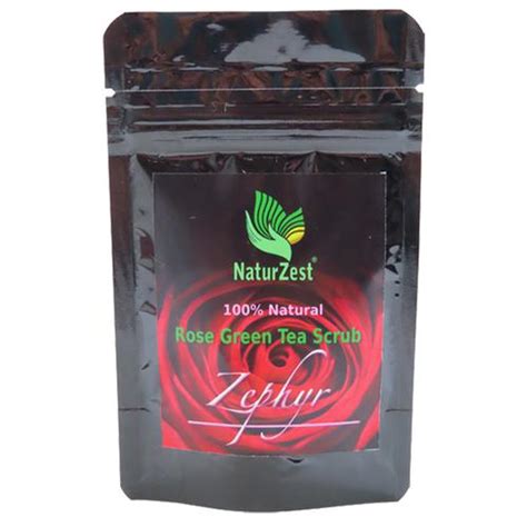 Buy Naturzest Zephyr Rose Green Tea Scrub Natural Calming Moisturising Improves Skin