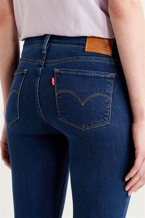 Levis 711 Skinny Jeans Dark Denim Wehkamp