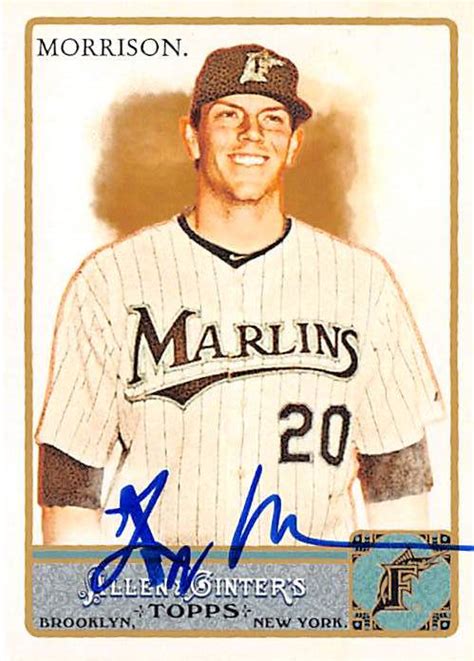 Logan Morrison autographed baseball card (Miami Marlins) 2011 Topps ...