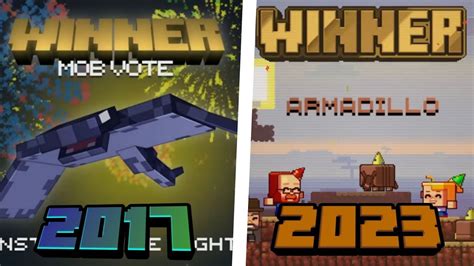 All Minecraft Mob Vote Winners 2017 2023 YouTube