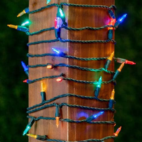 70 Light T5 Led Christmas Mini Light Set Multi Green Wire 35 Long 1 Each Kroger