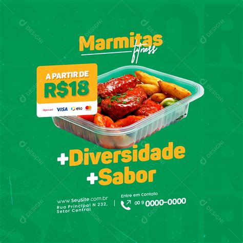 Marmitaria Fit Restaurante Marmitas Fitness Diversidade Sabor Social