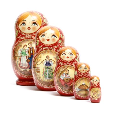 Traditional Hand Painted Russian Matryoshka - Babushka Dolls » Kode ...