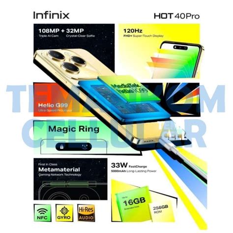 Jual Infinix Hot Pro Nfc Gb Ram Gb Gb Extended Ram Gb Garansi Resmi Di