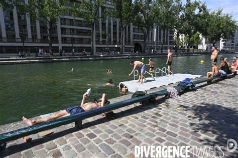 Le Aout Ouverture De La Baignade Dans Le Canal Saint Martin