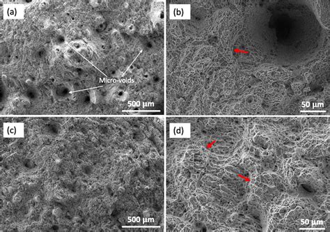 Sem Micrographs Of The Fracture Surfaces Of As Built A B And Hip C