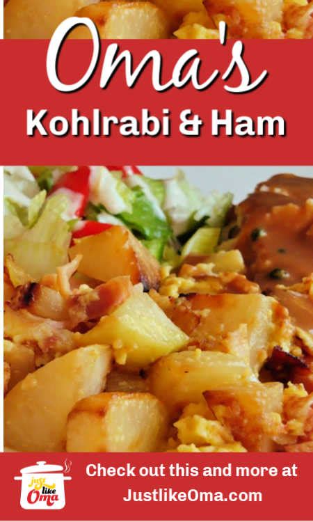 German Kohlrabi Casserole With Ham Omas Kohlrabi Mit Schinken