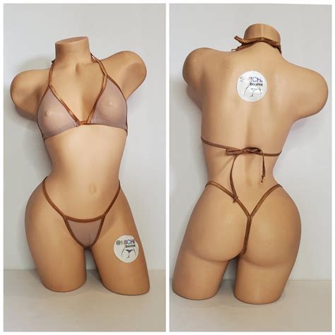 Sheer Nude Bikini Etsy
