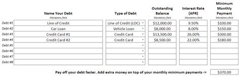 Debt Info - Debt Calculator | PlanEasy