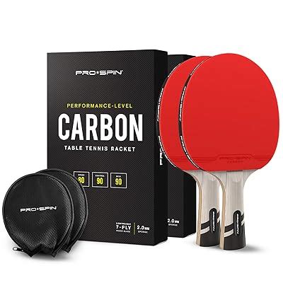 Pro Spin Carbon Fiber Ping Pong Paddle Elite Series Classic Grip