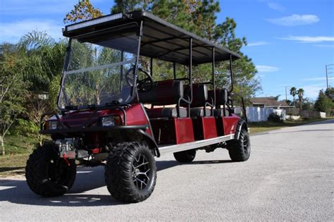 Lifted Custom Limo Club Car Villager 8 Passenger Seater Golf Cart Shuttle For Sale From United