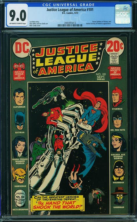 Justice League Of America Comic Book Sale Cgc Vfnm