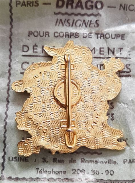 Insigne 64 CR Indochine LÉGION ÉTRANGÈRE Retirage 1977 Drago FFL BADGE