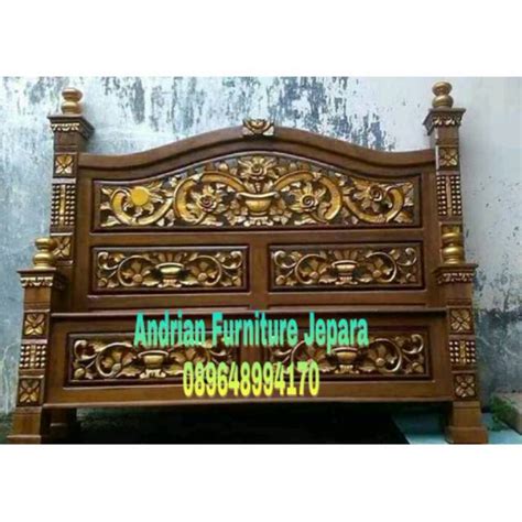 Jual Dipan Tempat Tidur Dipan Rahwana Kayu Jati Shopee Indonesia