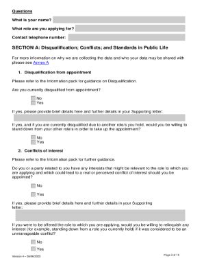 Fillable Online Publicappointments Cabinetoffice Gov Monitoring Form