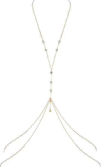 Amazon Gold Sexy Body Chains For Women Crossover Bra Body Chain Belly Waist Chains Bikini