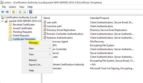 Update Certificates That Use Certificate Templates