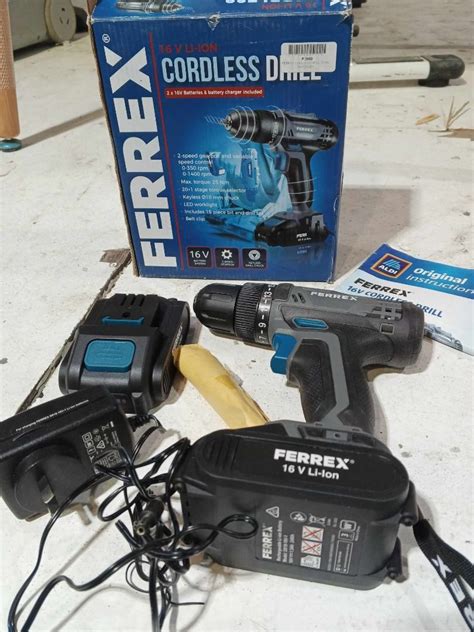 Ferrex Pro Cordless Brushless Hammer Drill Kit Commercial Industrial