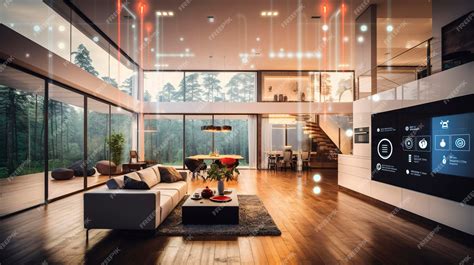 Фотография автоматизации умного дома с интеграцией iot | Премиум Фото