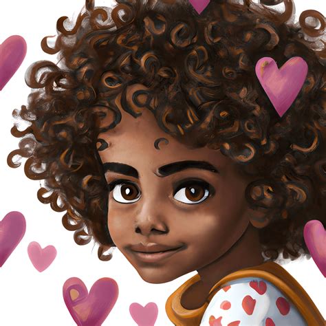 Adorable Brown Skinned Girl · Creative Fabrica