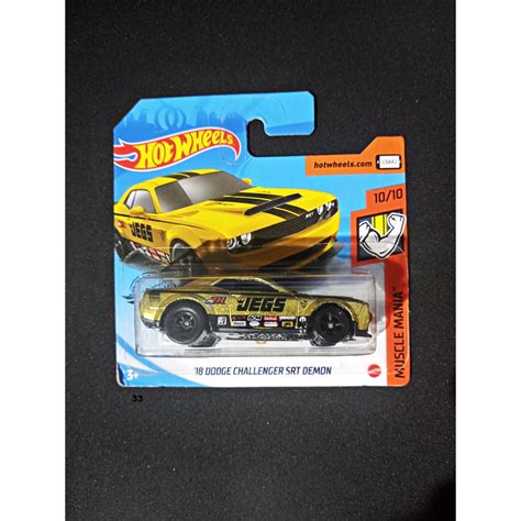 Hot Wheels Dodge Challenger SRT Demon Sth Super Treasure Hunt Shopee Brasil