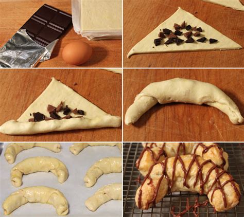 Chocolate Croissants Using Puff Pastry Recipe